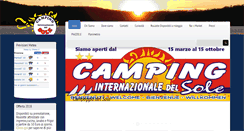 Desktop Screenshot of campeggiodelsole.com